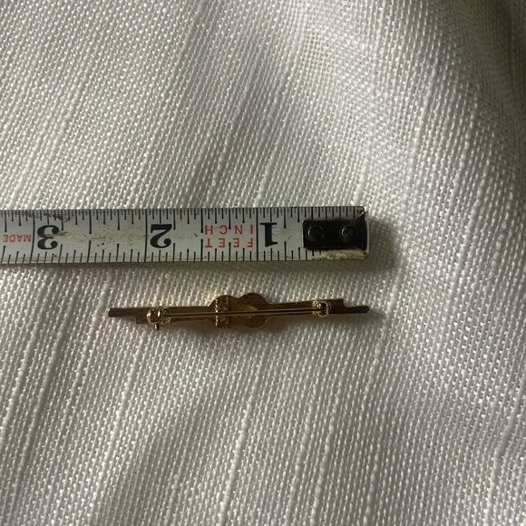 Vintage Sarah Coventry Bar Nautical Knot Brooch Gold Tone - Picture 3 of 5